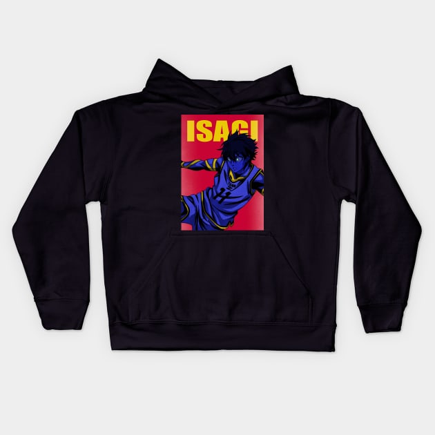 Isagi Yoichi Blue Lock Kids Hoodie by Rekayasabumi